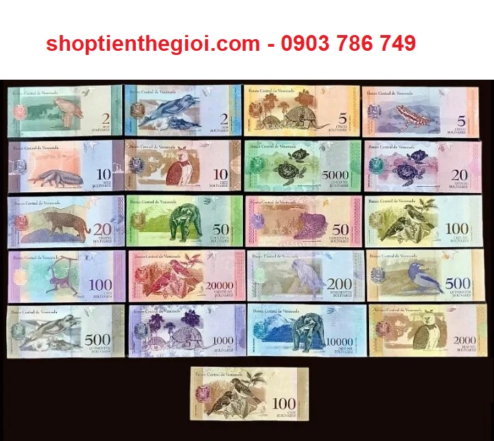 Bộ 21 tờ Full của Venezuela 2012 - 2022 - SP006096 - mặt sau